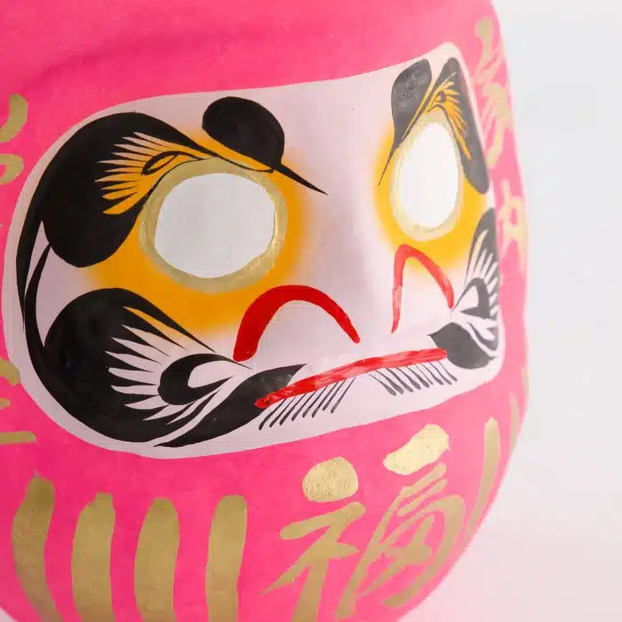 Pink Daruma Doll - 17cm - Image 3