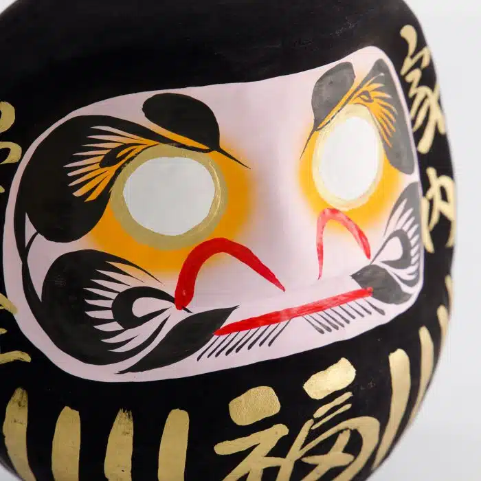 Black Daruma Doll - 17 cm - Image 3