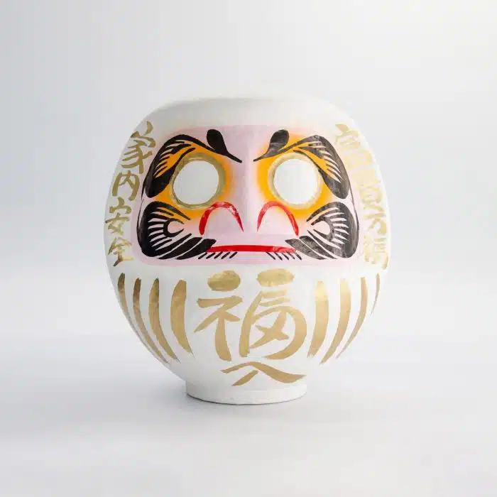 White Daruma Doll - 17cm - Image 2
