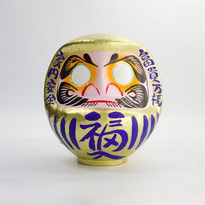 Golden Daruma Doll - 17cm - Image 2