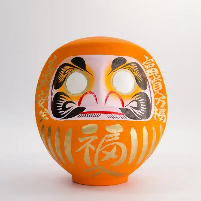 Orange Daruma Doll - 25cm - Image 2