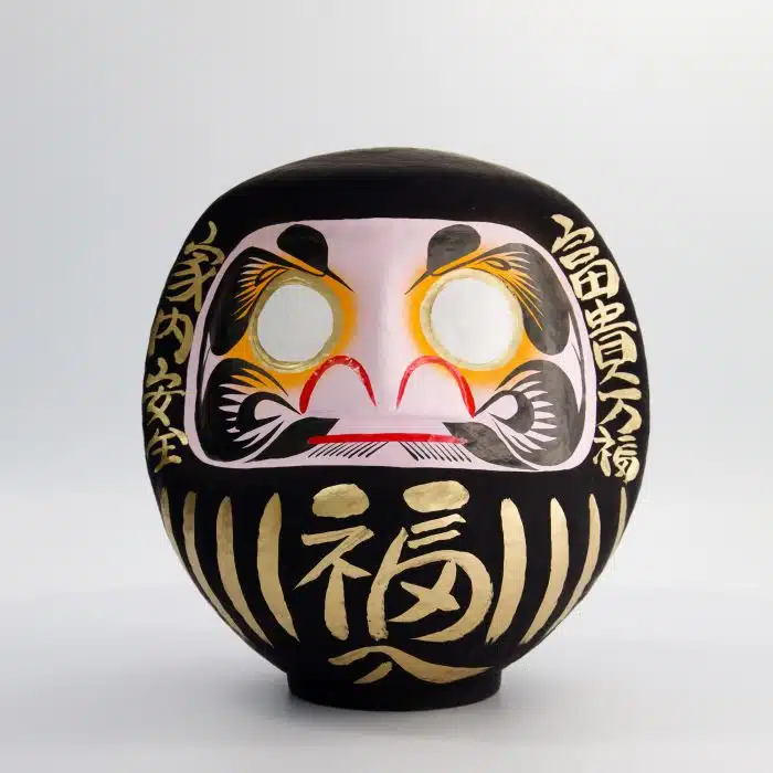 Black Daruma Doll - 25cm - Image 2