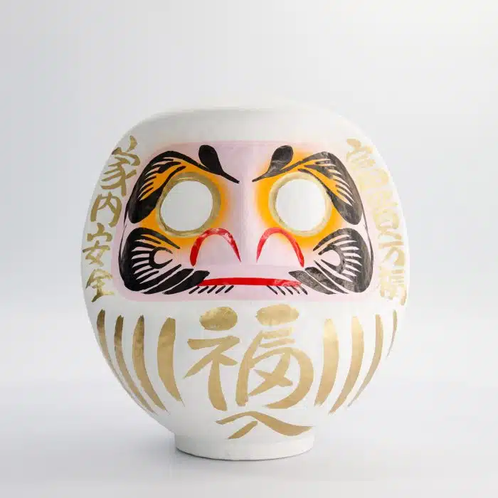 White Daruma Doll - 25 cm - Image 2