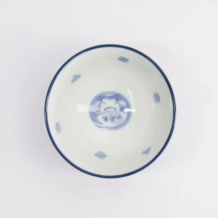 Tokyo Design Studio - Kawaii - Rice Bowl - 11.3x5.8cm - 300ml - Daruma Bowl - Blue - Image 2
