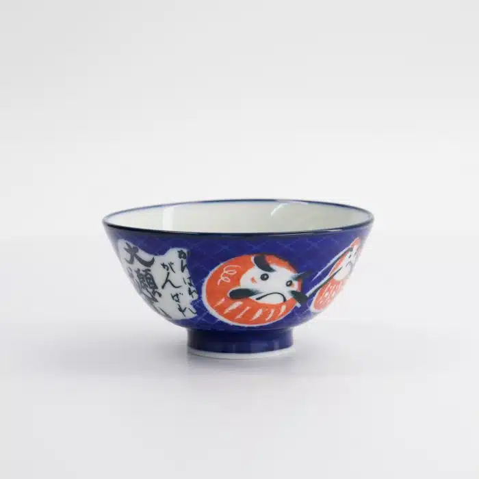 Tokyo Design Studio - Kawaii - Rice Bowl - 11.3x5.8cm - 300ml - Daruma Bowl - Blue - Image 3
