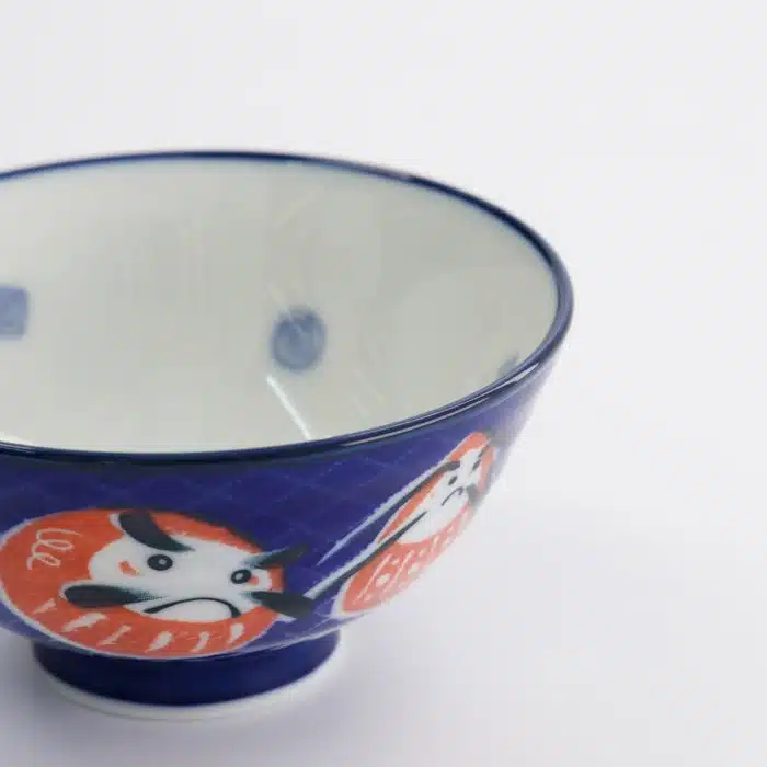 Tokyo Design Studio - Kawaii - Rice Bowl - 11.3x5.8cm - 300ml - Daruma Bowl - Blue - Image 4