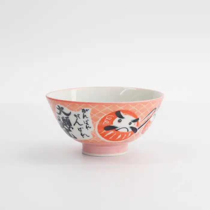 Tokyo Design Studio - Kawaii - Rice Bowl - 11.3x5.8cm - 300ml - Daruma - Pink - Image 3