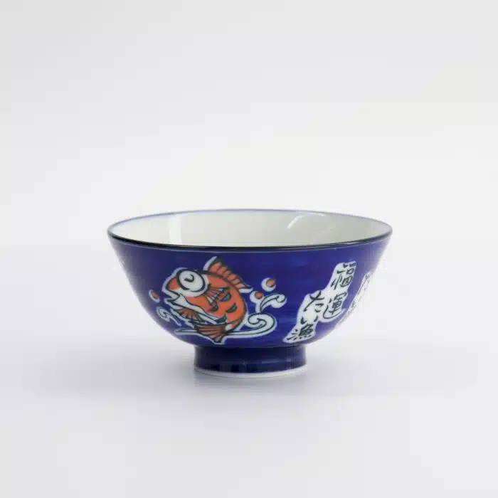 Tokyo Design Studio - Kawaii - Rice Bowls - 11.3x5.8cm - 300ml - Snapper Bowl - Blue - Image 3
