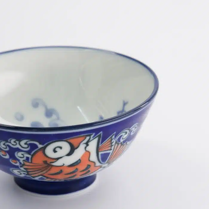 Tokyo Design Studio - Kawaii - Rice Bowls - 11.3x5.8cm - 300ml - Snapper Bowl - Blue - Image 4