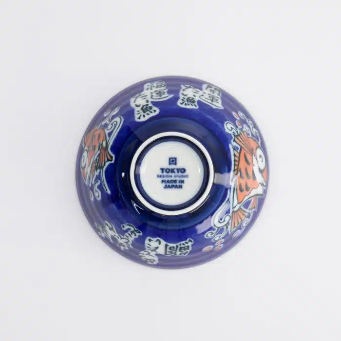 Tokyo Design Studio - Kawaii - Rice Bowls - 11.3x5.8cm - 300ml - Snapper Bowl - Blue - Image 5
