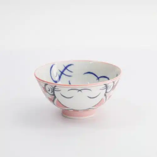 Tokyo Design Studio - Kawaii - Rijstkom - 11.3x5.8cm - 300ml - Lucky Cat - Roze