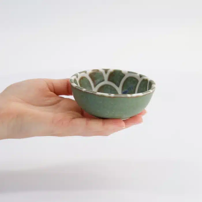 Tokyo Design Studio - Vert Sauge - Bowl - Mermaid Design - 8.5x3.4 cm - Image 4