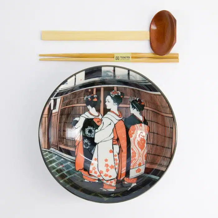 Tokyo Design Studio - Geisha - Ramen Gift Set - 3-Piece - 20.5x8cm - 1250ml - Image 2