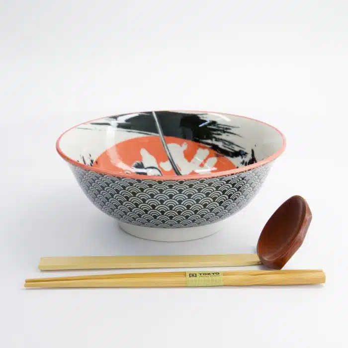 Tokyo Design Studio - Asakusa - 3-Piece Ramen Gift Set - 20.5x8 cm - 1250 ml - Samurai - Image 3