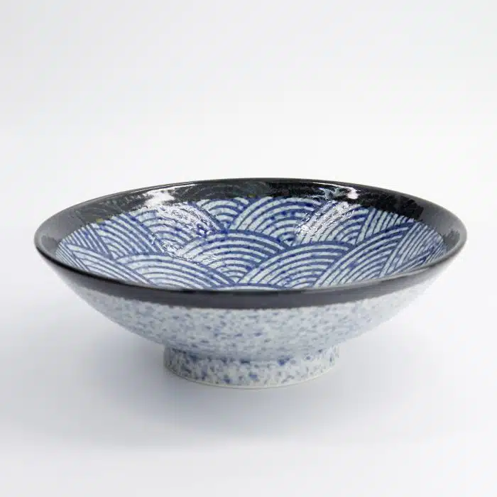 Tokyo Design Studio - Aisai Seigaiha - Ramen Bowl - Blue - 25.2x7.7cm - 1400ml - Image 3