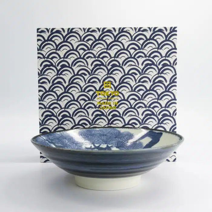 Tokyo Design Studio - Ramen Bowl - 1-Piece Gift Set - 25.2x7.7cm - 1400ml - Blue/White - Image 4