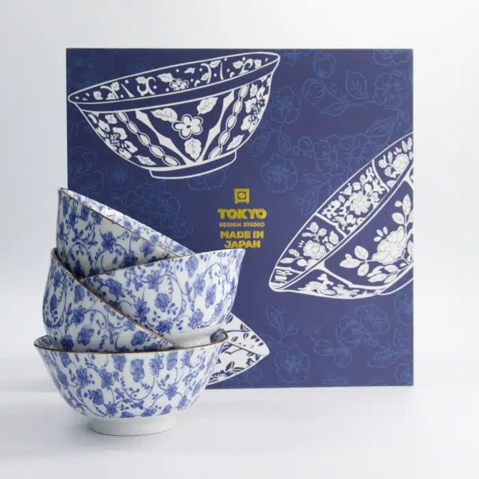 Tokyo Design Studio - Kara Hana - Bowl Set - 4 Pieces - 15x7cm - 500ml - Image 4
