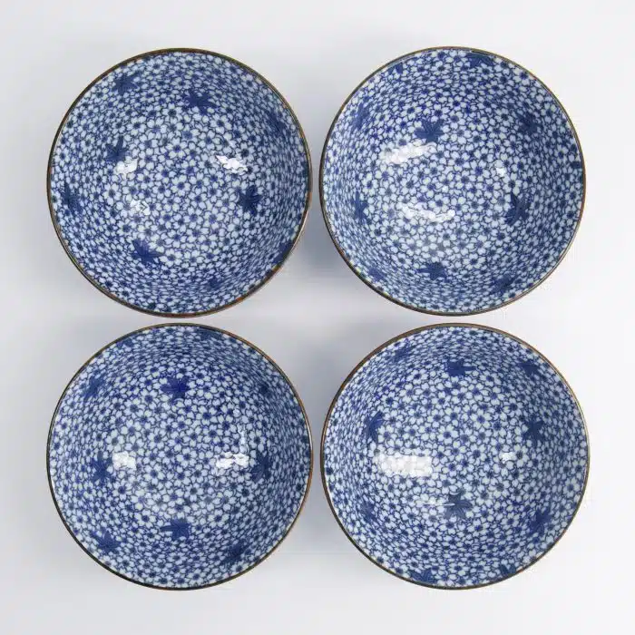 Tokyo Design Studio - Haru Aki - Mixed Bowls - 4pcs Gift Set - 15x7cm - 500ml - Image 2