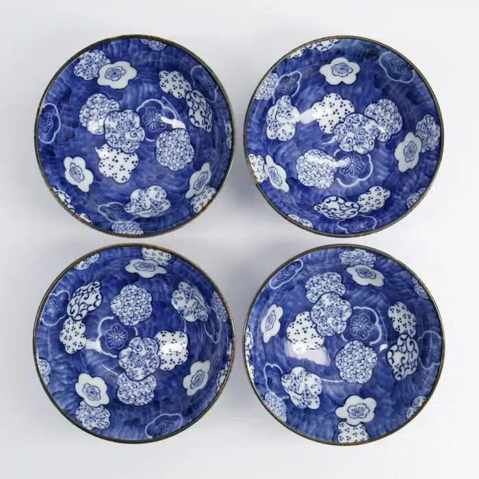 Tokyo Design Studio - Mixed Bowls Ume - 4pcs Gift Set - 15x7cm - 500ml - Image 2