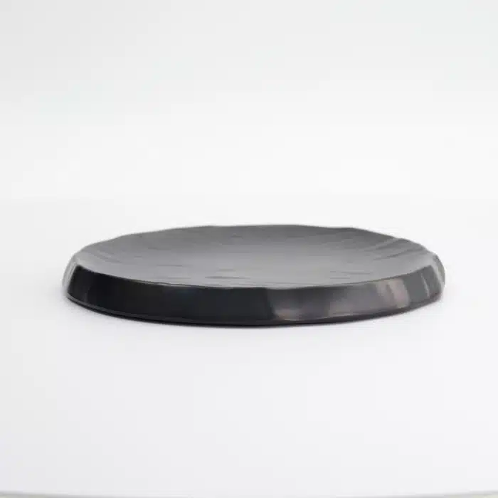 Tokyo Design Studio - Iwate Black - Round Plate - Rock - 23x23x2cm - Image 3
