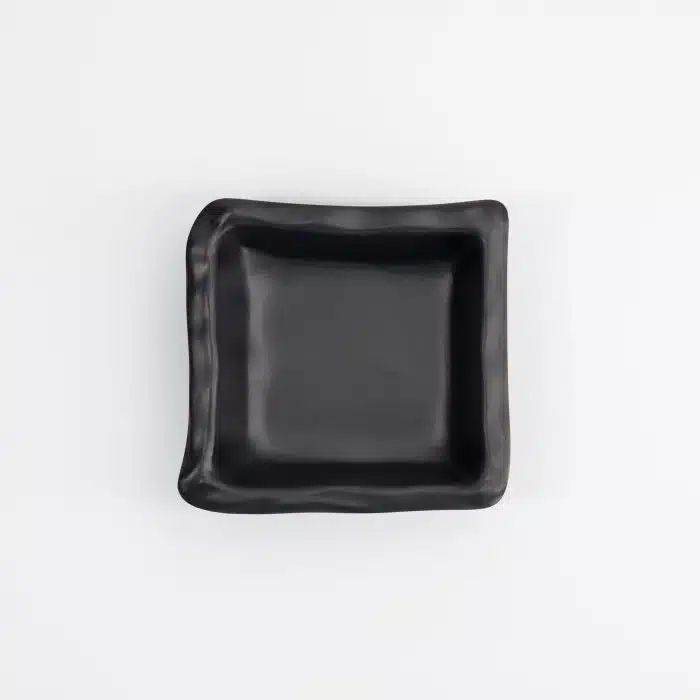 Tokyo Design Studio - Melamine - Iwate Black - Sauce Dish - 9x8.5x2.5cm - 80ml - Image 2