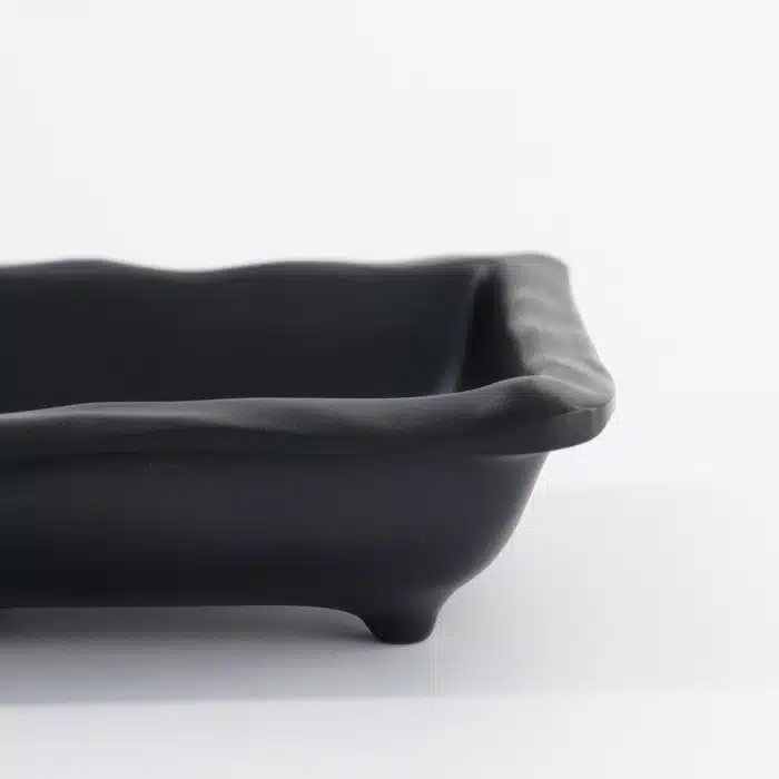 Tokyo Design Studio - Melamine - Iwate Black - Sauce Dish - 9x8.5x2.5cm - 80ml - Image 4
