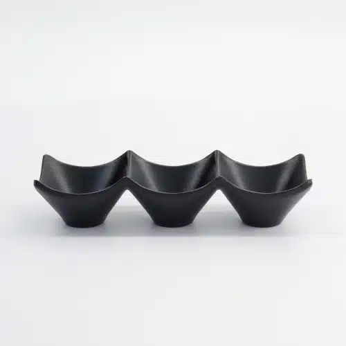 Tokyo Design Studio - Iwate Zwart - Saus Schaal - 3 stuks - 18,7x6,2x4,4 cm - 114 ml