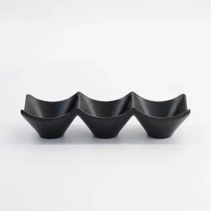 Tokyo Design Studio - Iwate Zwart - Saus Schaal - 3 stuks - 18,7x6,2x4,4 cm - 114 ml
