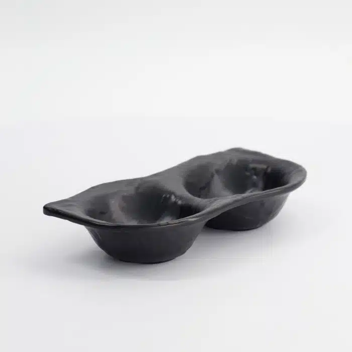 Tokyo Design Studio - Iwate Black - Sauce Dish - 2pcs - 19.2x9.4x3.6cm - 110ml - Image 3