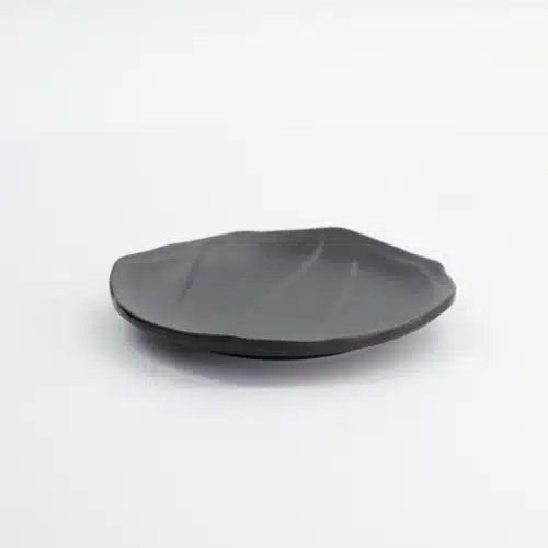 Tokyo Design Studio - Melamine - Iwate Zwart - Rond Bord - 15.7x15.7x2.3cm