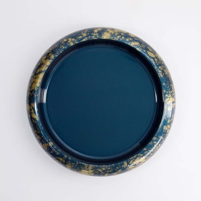 Tokyo Design Studio - Sushi Oke - Marble - Blue/Gold - Outer 37x6.9cm Inner 31.3x5cm - Image 2