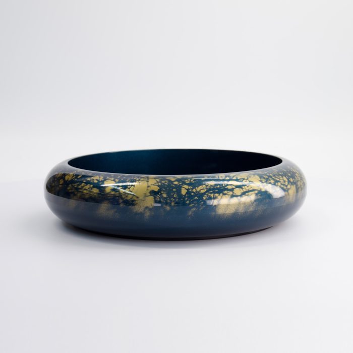 Tokyo Design Studio - Sushi Oke - Marble - Blue/Gold - Outer 37x6.9cm Inner 31.3x5cm - Image 3