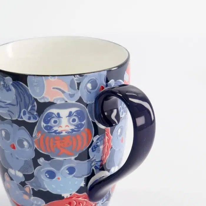 Tokyo Design Studio - Kawaii - Lucky Daruma Lucky Cat Mug - Giftbox - 8.5x10.2cm - 380ml - Image 3