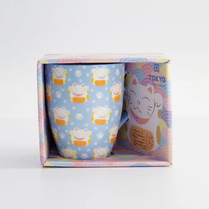 Tokyo Design Studio - Kawaii - Mug With Giftbox - Blue - 8.5x10.2cm - 380ml - Image 4
