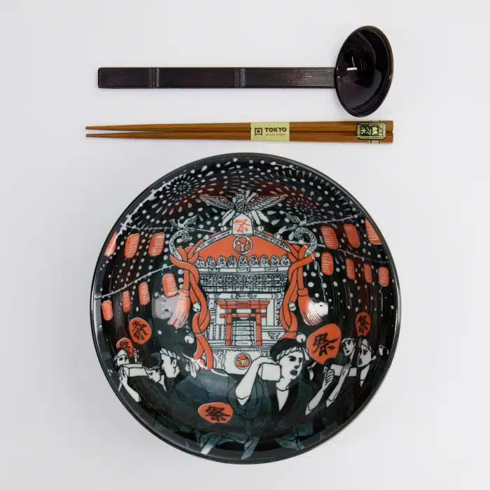 Tokyo Design Studio - Asakusa - 3-Piece Ramen Gift Set - 20.5x8cm - 1250ml - Matsuri - Image 3