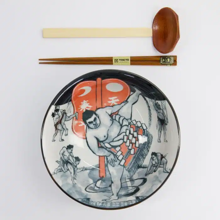 Tokyo Design Studio - Asakusa - 3pcs - Ramen Giftset - 20.5x8cm - 1250ml - Sumo - Image 2