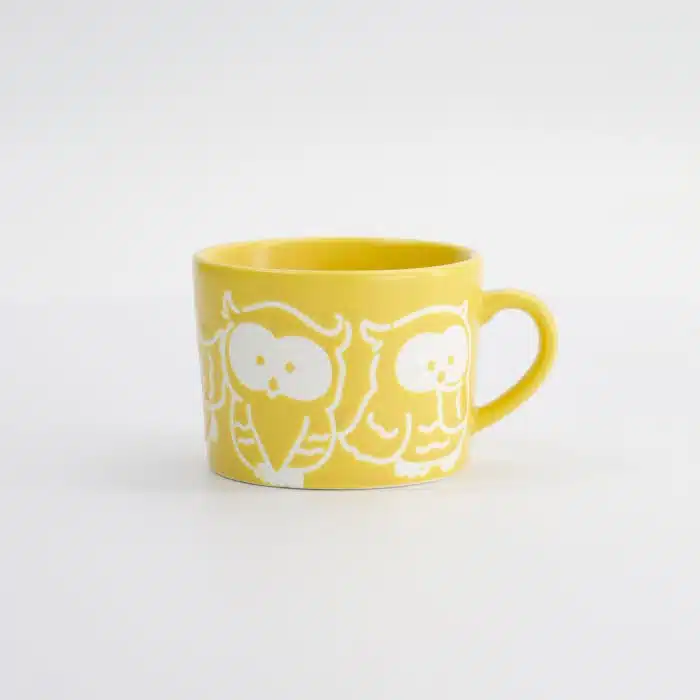 Tokyo Design Studio - Kawaii - Owl Mug - Yellow - 8x6cm - Image 2