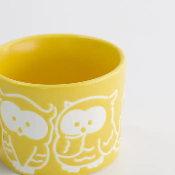 Tokyo Design Studio - Kawaii - Owl Mug - Yellow - 8x6cm - Image 4