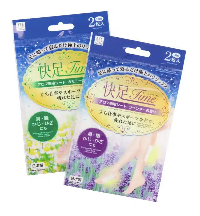 Japanese Foot Patch Mixed - 6x Lavender, 6x Chamomile - 2 Plasters per Pack