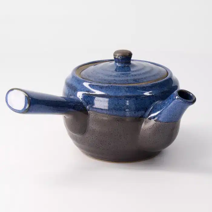 Kyusu Teapot - Black/White - 10.5x9cm - Image 2