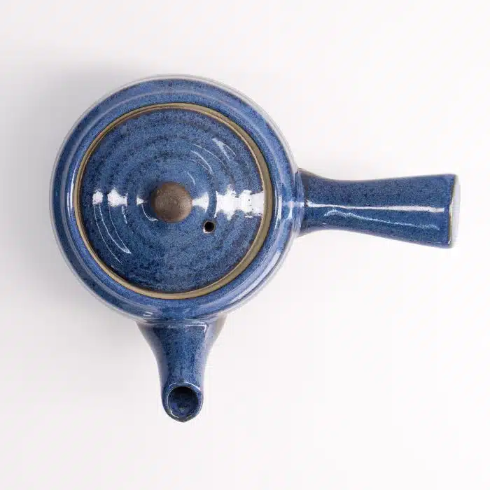 Kyusu Teapot - Black/White - 10.5x9cm - Image 5