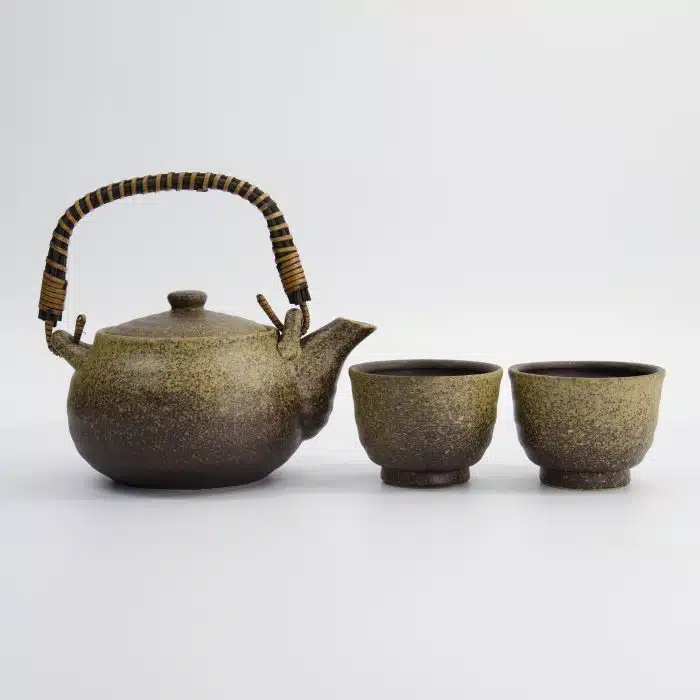 Kinsai Brown Tea Set - 0.8L - with 2 Cups of 180ml - Image 6