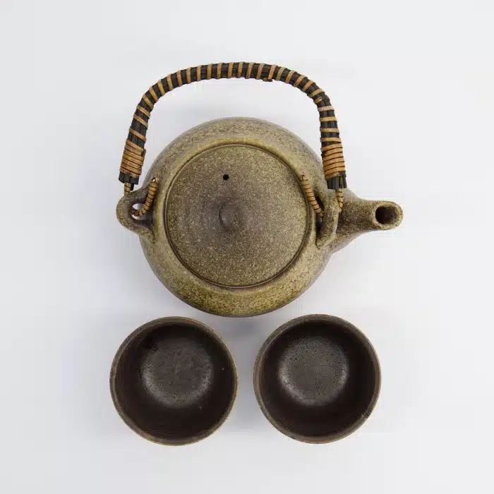 Kinsai Brown Tea Set - 0.8L - with 2 Cups of 180ml - Image 5