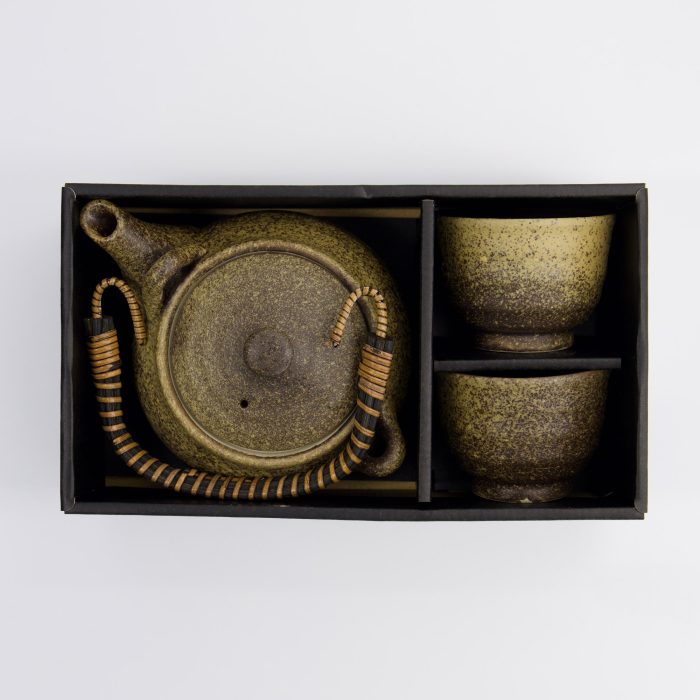 Kinsai Brown Tea Set - 0.8L - with 2 Cups of 180ml - Image 2