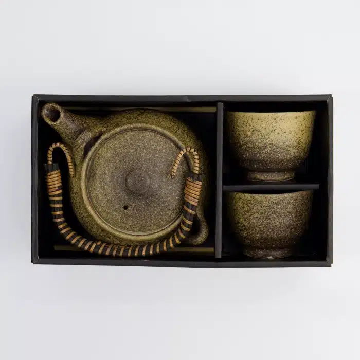 Kinsai Brown Tea Set - 0.8L - with 2 Cups of 180ml - Image 2