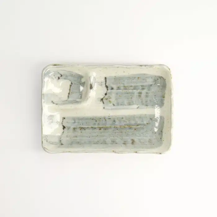 Tokyo Design Studio - Divided Plate - 17x11x2.5cm - Light Blue/White - Image 3