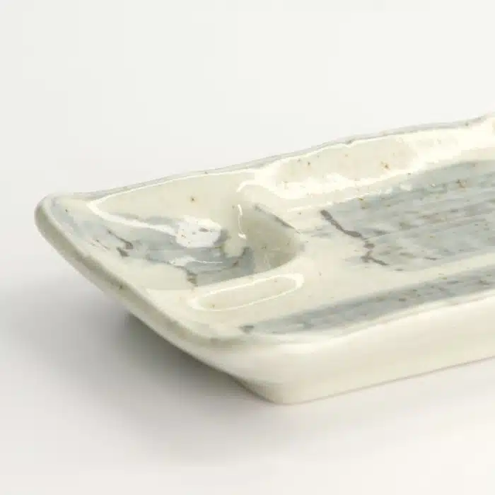 Tokyo Design Studio - Divided Plate - 17x11x2.5cm - Light Blue/White - Image 5