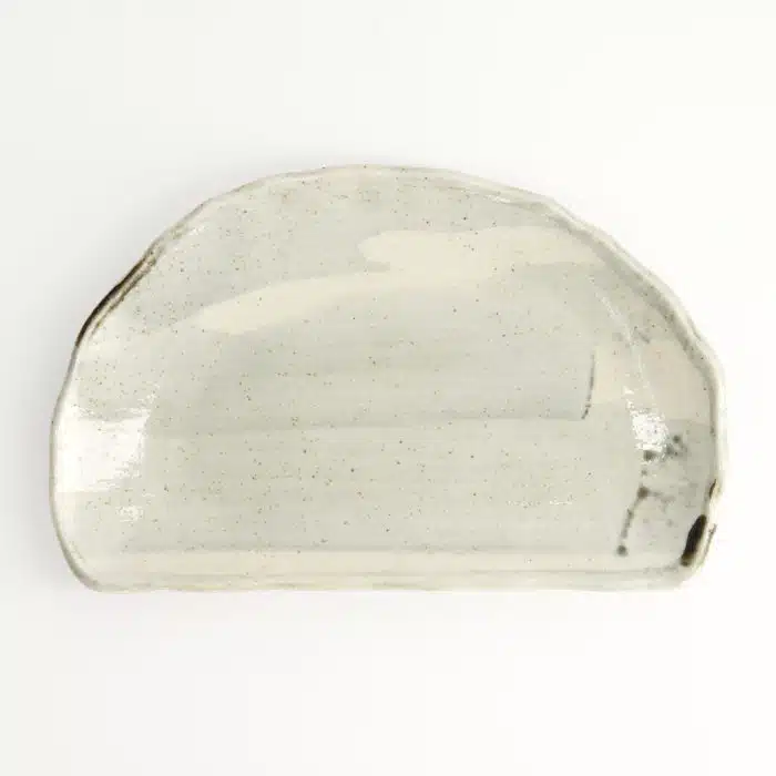 Tokyo Design Studio - Half Moon Plate - 21x13x3.5cm - Light Blue/White - Image 2