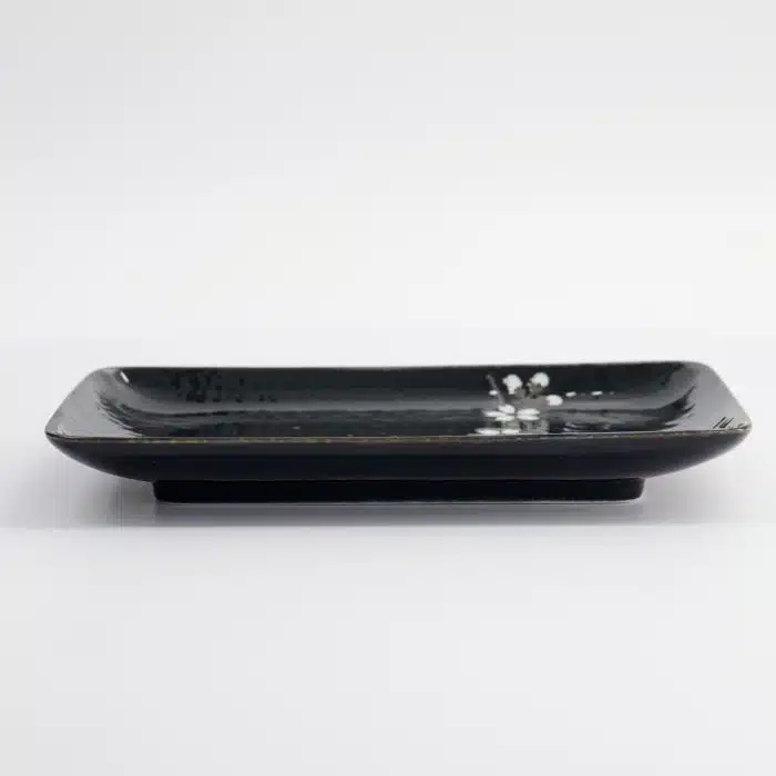 Cobalt Blue - Sakura Rectangular Plate - 20.5x13.2x2.5cm - Image 3
