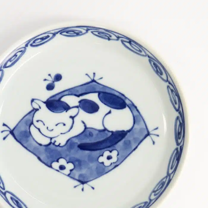 Neko Maruke Cat Plate - 14.3x2.1cm - Image 2